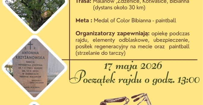 Rowerem po szlaku historii, sladami Chopina i debowych legend(1)